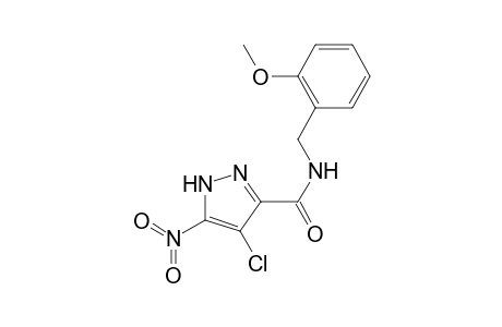 1H-Pyrazole-3-carboxamide, 4-chloro-5-nitro-N-(2-methoxybenzyl)-