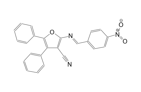 4,5-diphenyl-2-[(p-nitrobenzylidene)amino]-3-furonitrile