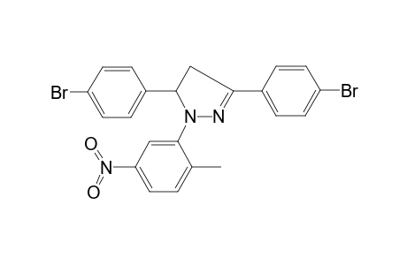 3,5-bis(4-bromophenyl)-1-(2-methyl-5-nitrophenyl)-4,5-dihydro-1H-pyrazole