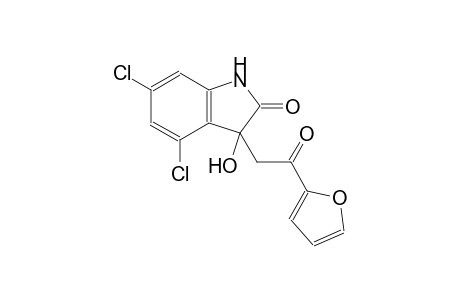 4,6-dichloro-3-[2-(2-furyl)-2-oxoethyl]-3-hydroxy-1,3-dihydro-2H-indol-2-one