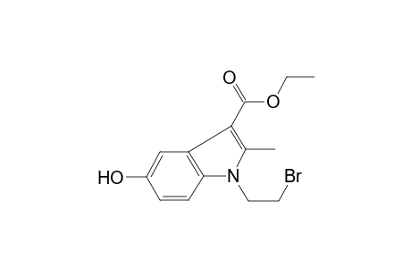 ethyl 1-(2-bromoethyl)-5-hydroxy-2-methyl-1H-indole-3-carboxylate