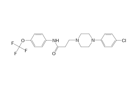 3-[4-(4-chlorophenyl)-1-piperazinyl]-N-[4-(trifluoromethoxy)phenyl]propanamide