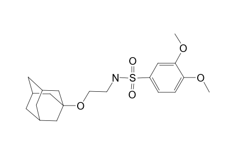 N-[2-(1-adamantyloxy)ethyl]-3,4-dimethoxybenzenesulfonamide