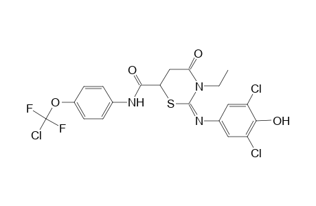 2H-1,3-thiazine-6-carboxamide, N-[4-(chlorodifluoromethoxy)phenyl]-2-[(3,5-dichloro-4-hydroxyphenyl)imino]-3-ethyltetrahydro-4-oxo-, (2E)-