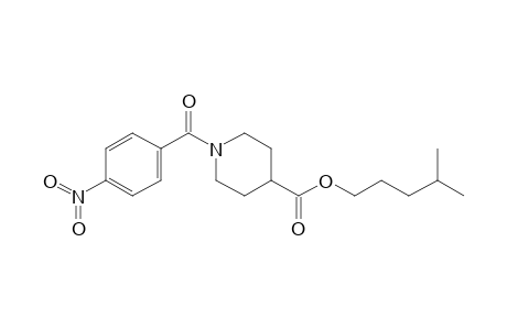 Isonipecotic acid, N-(4-nitrobenzoyl)-, isohexyl ester