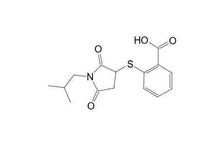 Benzoic acid, 2-[[1-(2-methylpropyl)-2,5-dioxo-3-pyrrolidinyl]thio]-