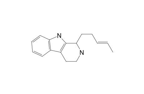 1H-Pyrido[3,4-b]indole, 2,3,4,9-tetrahydro-1-(3-pentenyl)-, (E)-(.+-.)-