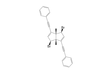 c-4,c-8-Dibromo-1,5-dimethyl-2,6-bis(phenylethynyl)bicyclo[3.3.0]octa-2,6-diene