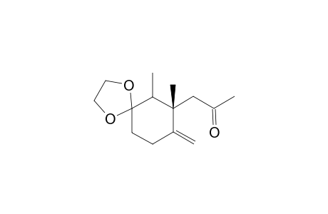 cis and trans-2,3-Dimethyl-1,1-(ethylenedioxy)-4-methylene-3-(2-oxopropyl)cyclohexane