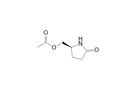 2-Pyrrolidinone, 5-[(acetyloxy)methyl]-, (S)-