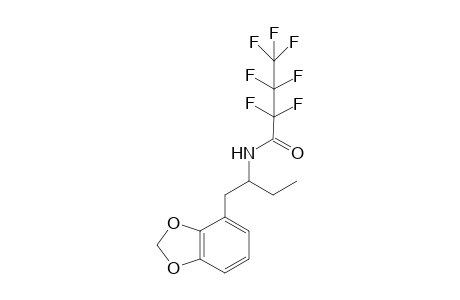 N-(1-(benzo[d][1,3]dioxol-4-yl)butan-2-yl)-2,2,3,3,4,4,4-heptafluorobutanamide