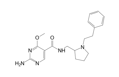 2-amino-4-methoxy-N-[(1-phenethyl-2-pyrrolidinyl)methyl]-5-pyrimidine carboxamide