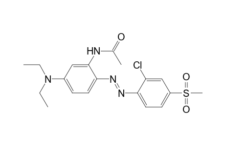 Acetamide, N-[2-[[2-chloro-4-(methylsulfonyl)phenyl]azo]-5-(diethylamino)phenyl]-