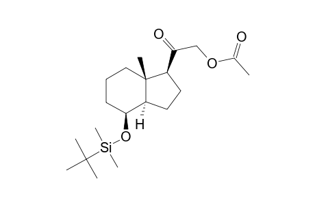 Des-A,B-8.beta.-tert-butyldimethylsiloxy-21-acetoxypregnan-20-one