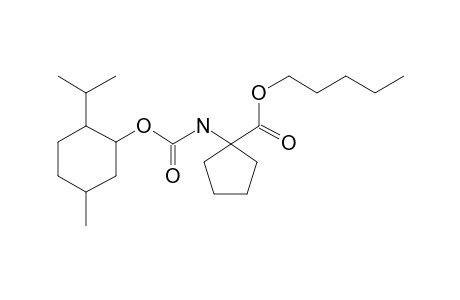 1-Aminocyclopentanecarboxylic acid, N-((1R)-(-)-menthyloxycarbonyl)-, pentyl ester