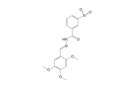 m-nitrobenzoic acid, (2,4,5-trimethoxybenzylidene)hydrazide