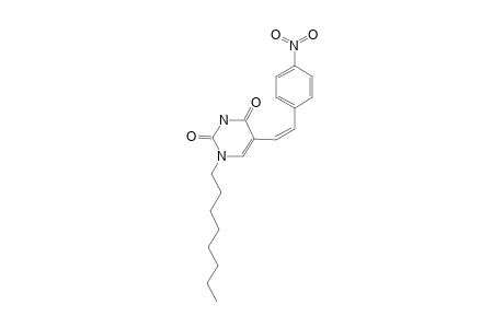 5-[(Z)-2-(4-NITROPHENYL)-ETHENYL]-1-OCTYL-URACIL