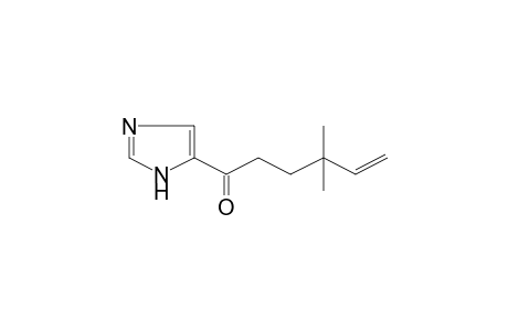 5-Hexen-1-one, 1-(1H-imidazol-4-yl)-4,4-dimethyl-