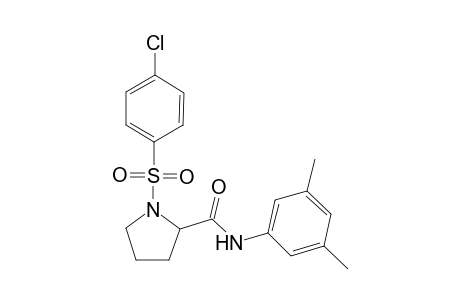 2-pyrrolidinecarboxamide, 1-[(4-chlorophenyl)sulfonyl]-N-(3,5-dimethylphenyl)-