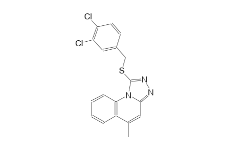 [1,2,4]triazolo[4,3-a]quinoline, 1-[[(3,4-dichlorophenyl)methyl]thio]-5-methyl-