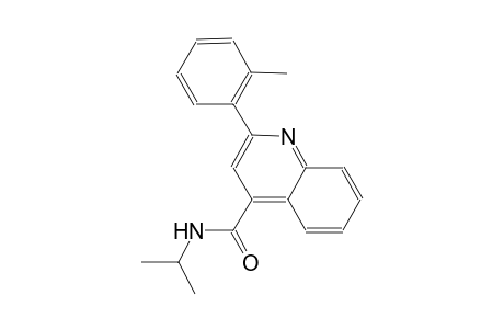 N-isopropyl-2-(2-methylphenyl)-4-quinolinecarboxamide