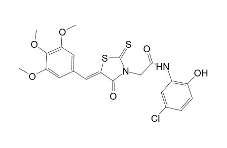 3-thiazolidineacetamide, N-(5-chloro-2-hydroxyphenyl)-4-oxo-2-thioxo-5-[(3,4,5-trimethoxyphenyl)methylene]-, (5Z)-