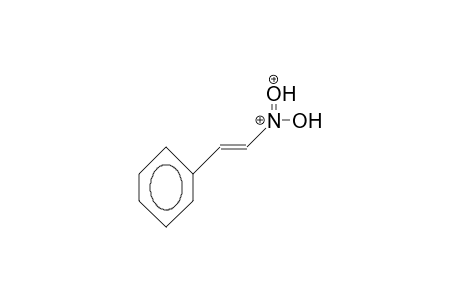 .beta.-Nitro-styrene O,O-diprotonated