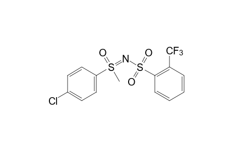 S-(p-chlorophenyl)-S-methyl-N-[(alpha,alpha,alpha-trifluoro-o-tolyl)sulfonyl]sulfoximine