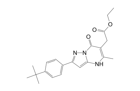 Pyrazolo[1,5-A]pyrimidine-6-acetic acid, 2-[4-(1,1-dimethylethyl)phenyl]-4,7-dihydro-5-methyl-7-oxo-, ethyl ester