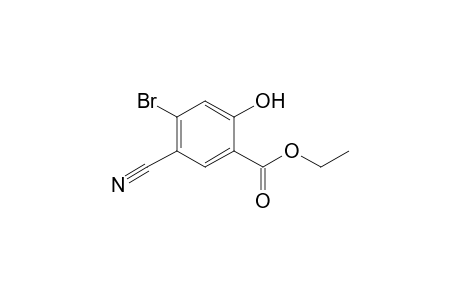 Benzoic acid, 4-bromo-5-cyano-2-hydroxy-, ethyl ester