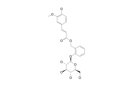 POPULOSIDE_C;2-FERUOYLMETHYLPHENYL-BETA-D-GLUCOPYRANOSIDE