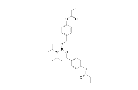 BIS-(4-PROPIONYLOXYBENZYL)-N,N-DIISOPROPYLPHOSPHORAMIDITE