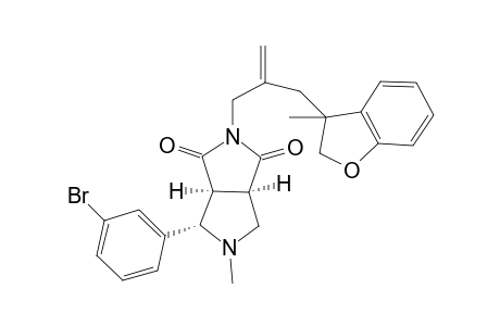 4-(3-Bromophenyl)-5-methyl-2-[2-(3-methyl-2,3-dihydrobenzofuran-3-ylmethyl)allyl]-1,3,3a.alpha.,4.beta.,6.alpha.,.beta.,6a.alpha.-hexahydropyrrolo[3,4-c]pyrrole-1,3-dione