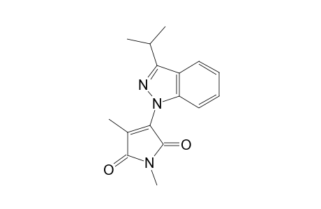 3-(3-Isopropyl-1H-indazol-1-yl)-1,4-dimethyl-1H-pyrrole- 2,5-dione