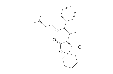 4-Hydroxy-3-[1'-methyl-2'-(3""-methylbut-2""-enyloxy)-2'-phenyl]ethyl-1-oxaspiro[4.5]dec-3-en-2-one