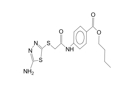 4-[2-(5-Amino-[1,3,4]thiadiazol-2-ylsulfanyl)-acetylamino]-benzoic acid butyl ester