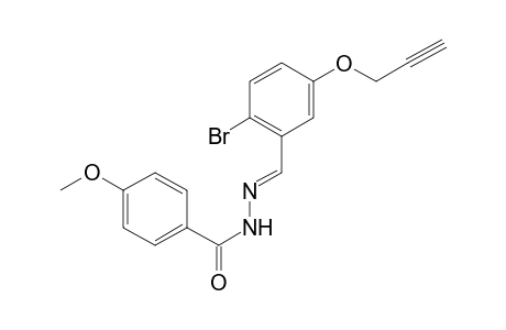 N'-((E)-[2-Bromo-5-(2-propynyloxy)phenyl]methylidene)-4-methoxybenzohydrazide
