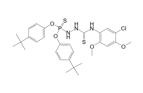 2-[(5-chloro-2,4-dimethoxyphenyl)thiocarbamoyl]phosphorohydrazidothioic acid, O,O-bis(p-tert-butylphenyl) ester