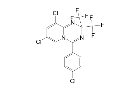 7,9-Dichloro-4-(4-chloro-phenyl)-2,2-bis-trifluoromethyl-2H-pyrido[1,2-a][1,3,5]triazine