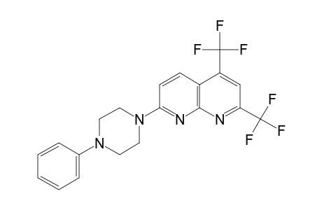 2,4-BIS(TRIFLUOROMETHYL)-7-(4-PHENYL-1-PIPERAZINYL)-1,8-NAPHTHYRIDINE