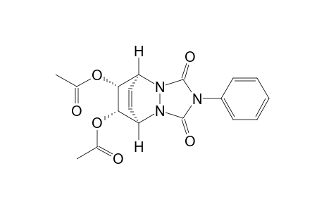 (5R,8S,10R,11S)-5,8-Dihydro-10,11-bis(acetyloxy)-2-phenyl-5,8-ethano-1H-[1,2,4]-triazolo[1,2-a]pyridazine-1,3(2H)-dione