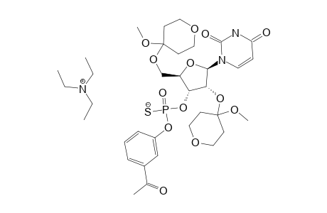 R(P)-2',5'-O-BIS-(METHOXYTETRAHYDROPYRANYL)-URIDINE-3'-(3-ACETOPHENYL-PHOSPHOROTHIOATE-TRIETHYLAMMONIUM-SALT