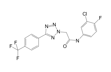 2H-1,2,3,4-Tetrazole-2-acetamide, N-(3-chloro-4-fluorophenyl)-5-[4-(trifluoromethyl)phenyl]-