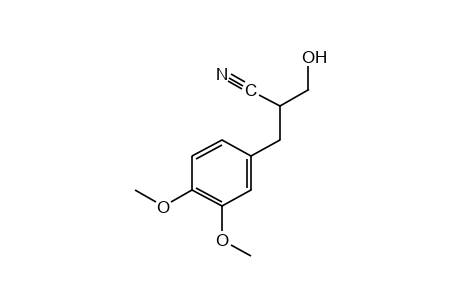 3,4-dimethoxy-a-(hydroxymethyl)hydrocinnamonitrile