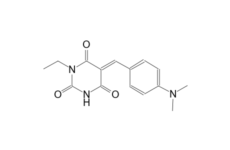 2,4,6(1H,3H,5H)-pyrimidinetrione, 5-[[4-(dimethylamino)phenyl]methylene]-1-ethyl-, (5E)-