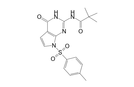 2,2-Dimethyl-N-[4-oxo-7-(p-tolylsulfonyl)-1H-pyrrolo[2,3-d]pyrimidin-2-yl]propanamide