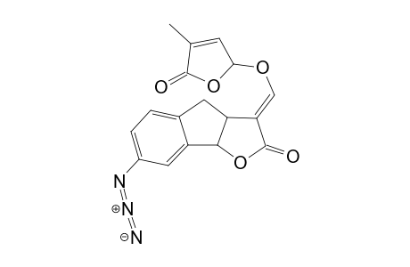 7-Azido-3-(4-methyl-5-oxo-2,5-dihydrofuran-2-yloxymethylene)-3,3a,4,8b-tetrahydroindeno[1,2-b]furan-2-one diastereoisomer