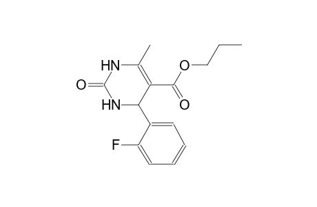 propyl 4-(2-fluorophenyl)-6-methyl-2-oxo-1,2,3,4-tetrahydro-5-pyrimidinecarboxylate