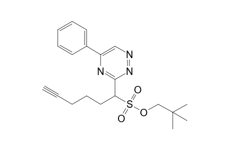 1-(5-phenyl-1,2,4-triazin-3-yl)-5-hexyne-1-sulfonic acid 2,2-dimethylpropyl ester