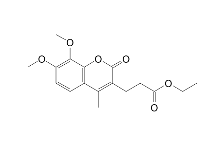 7,8-Dimethoxy-3-(ethoxycarbonylethyl)-4-methylcoumarin